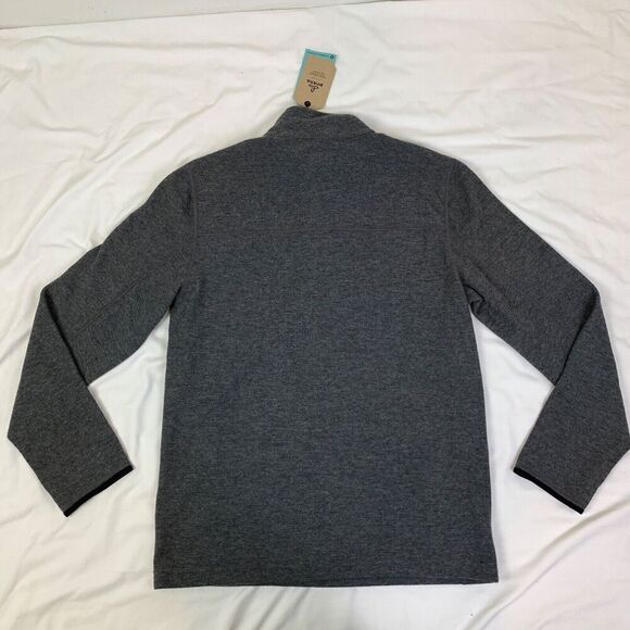 NWT prAna Henley Mens Large Gray Heather Long Sleeve Leonidas Wool - Picture 12 of 13